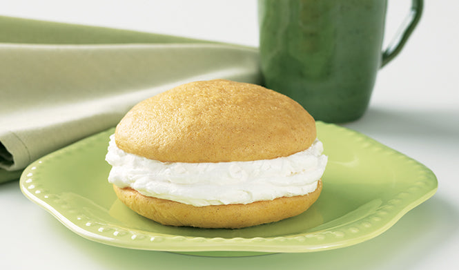 Pumpkin Whoopie Pie with Pumpkin cake shells with light and fluffy homemade vanilla filling